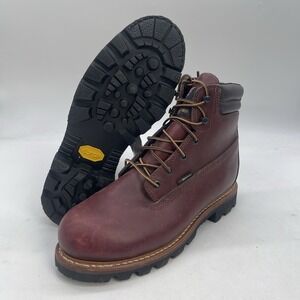 Red Wing Boots Mens 8.5 D Moc Toe Burgundy FACTORY 2ND  202 6" 1203 Work NEW